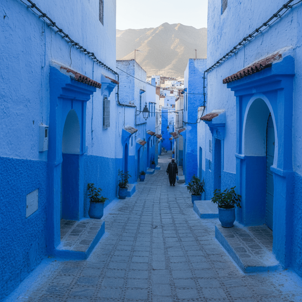 A cidade azul de Chefchaouen