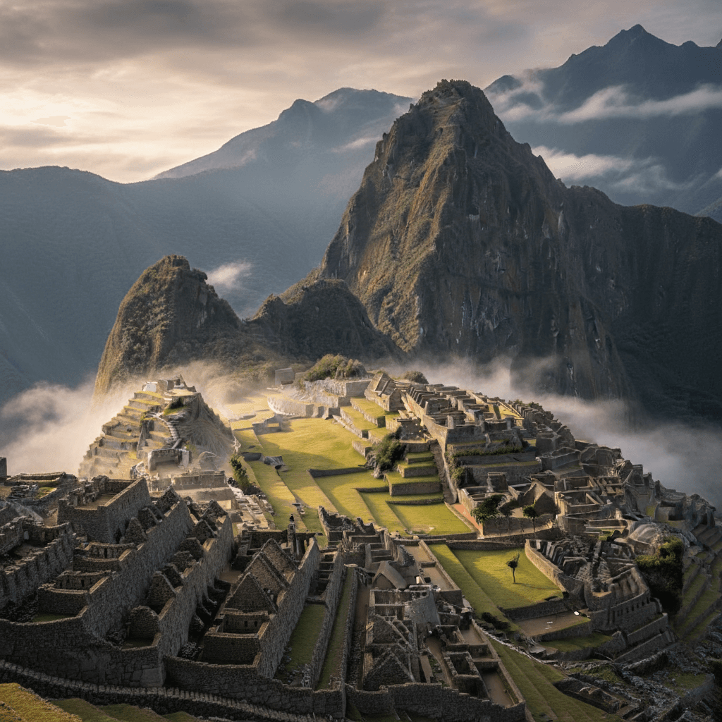 Machu Picchu ao amanhecer